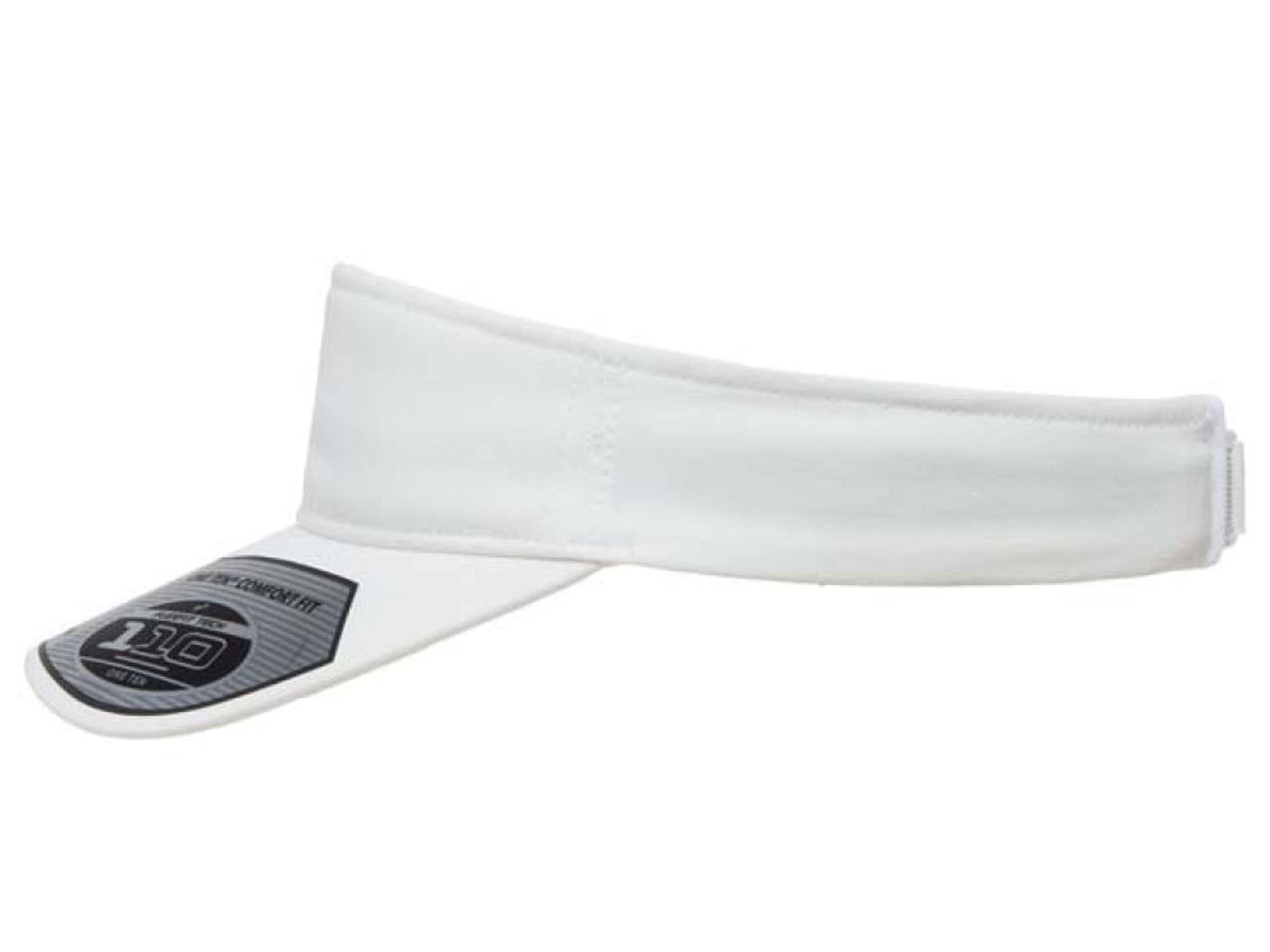 White 8110 W/R Poly Dobby Span Visor