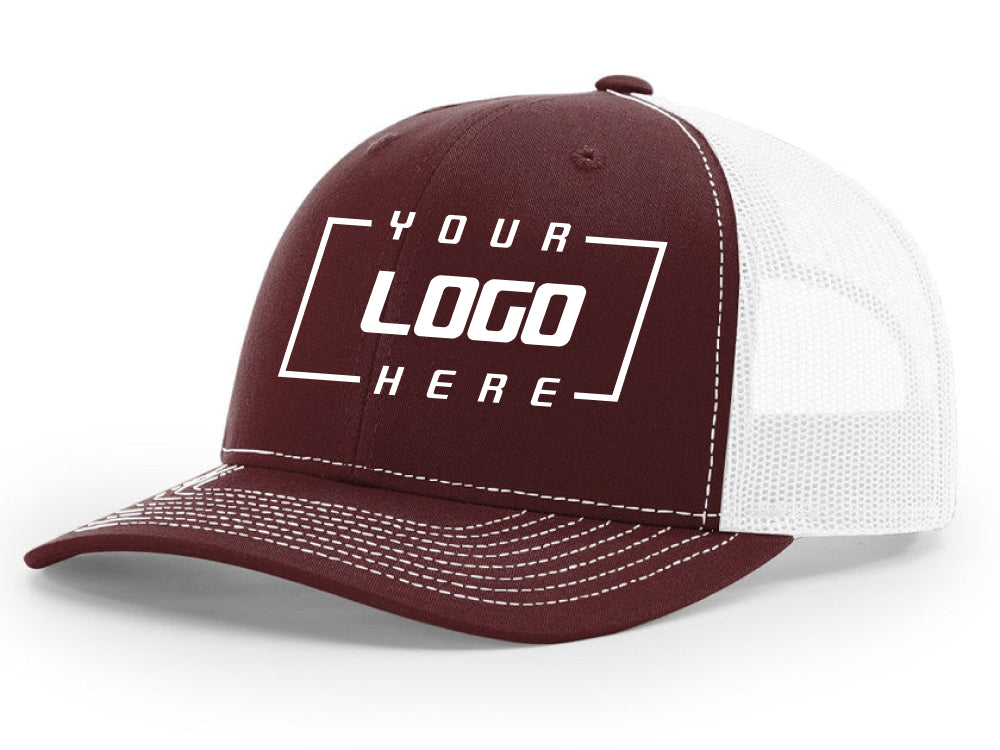 112 Trucker - Maroon/White