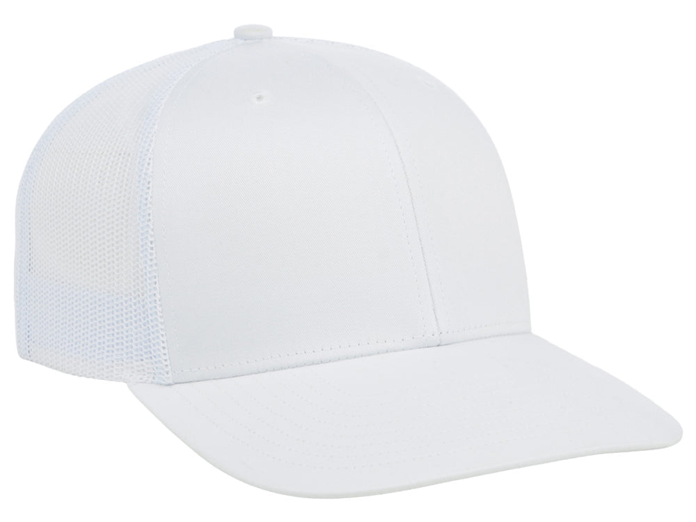112 Trucker - White/White