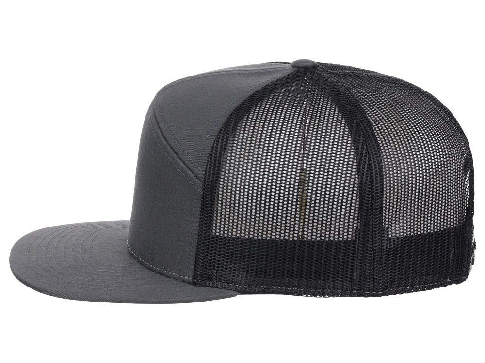 168 7 Panel Trucker - Charcoal/Black
