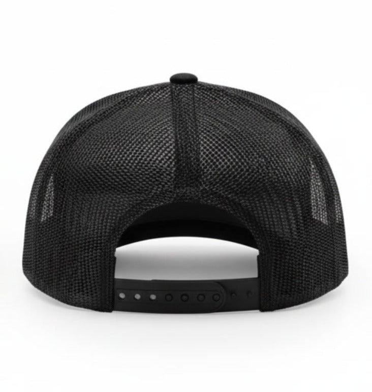 112-PFP - Trucker Snapback - Black Tonal/Stars and Stripes