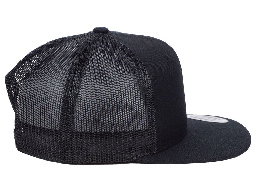 Flat Bill Trucker - Black