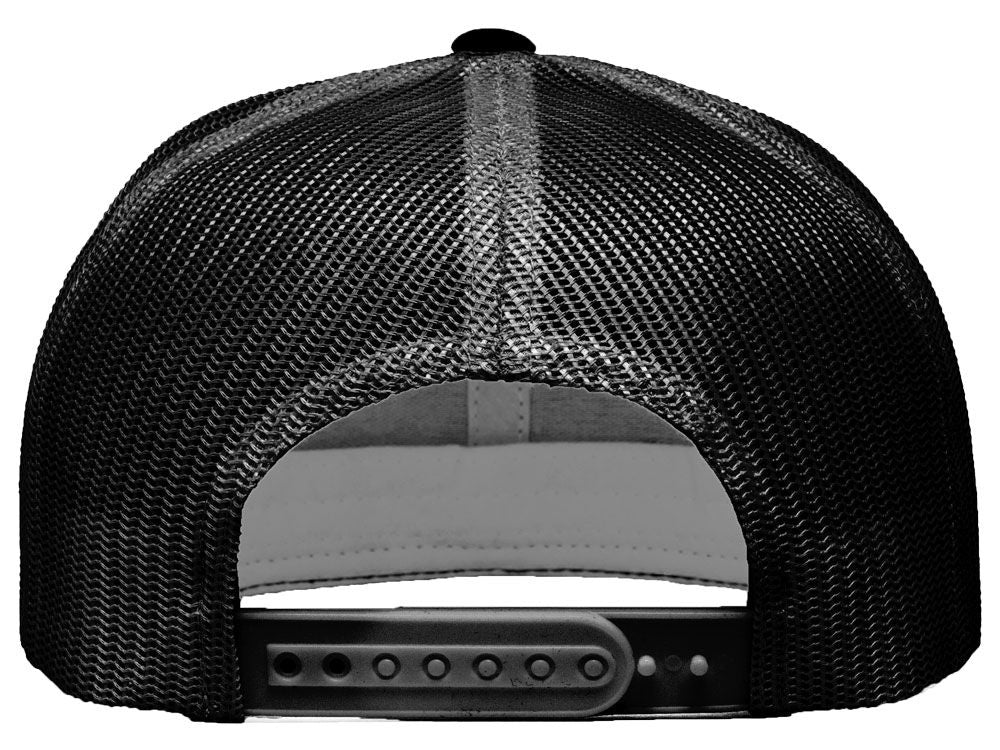 Flat Bill Trucker - Black