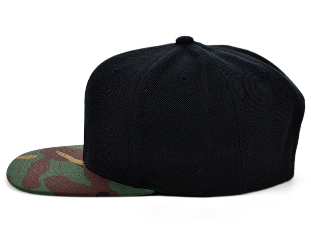 Blank Snapback - Black/Camo