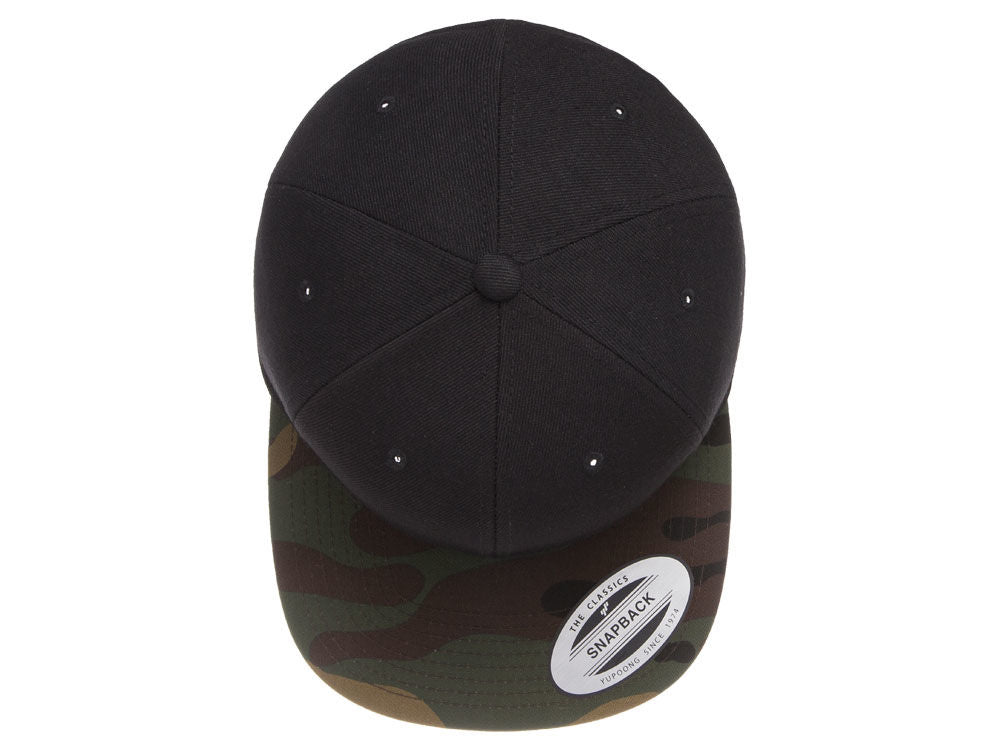 Blank Snapback - Black/Camo