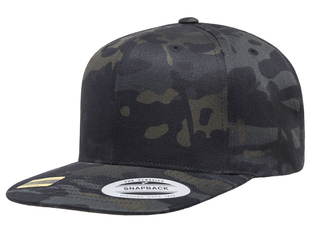 Blank Snapback - Black/Mulitcam