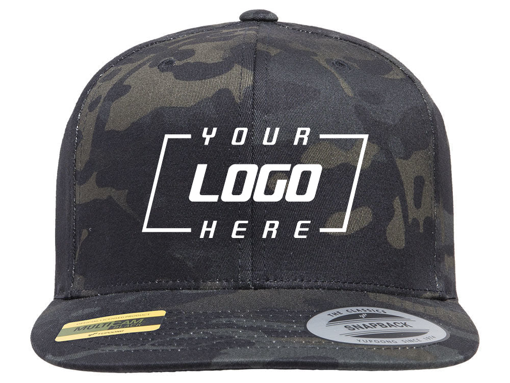Blank Snapback - Black/Mulitcam