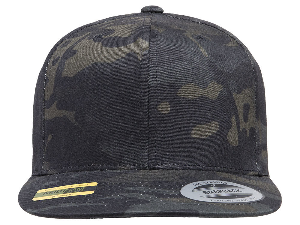 Blank Snapback - Black/Mulitcam