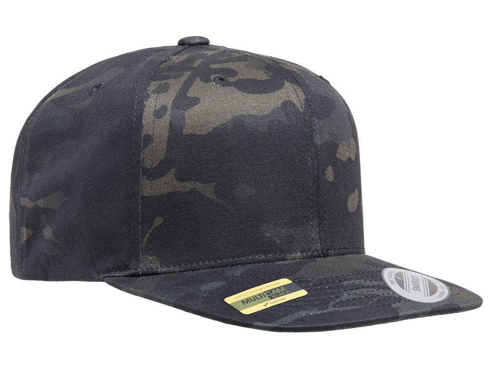 Blank Snapback - Black/Mulitcam