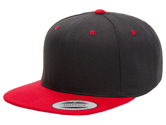 Blank Snapback - Black/Red