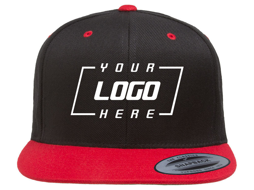 Blank Snapback - Black/Red