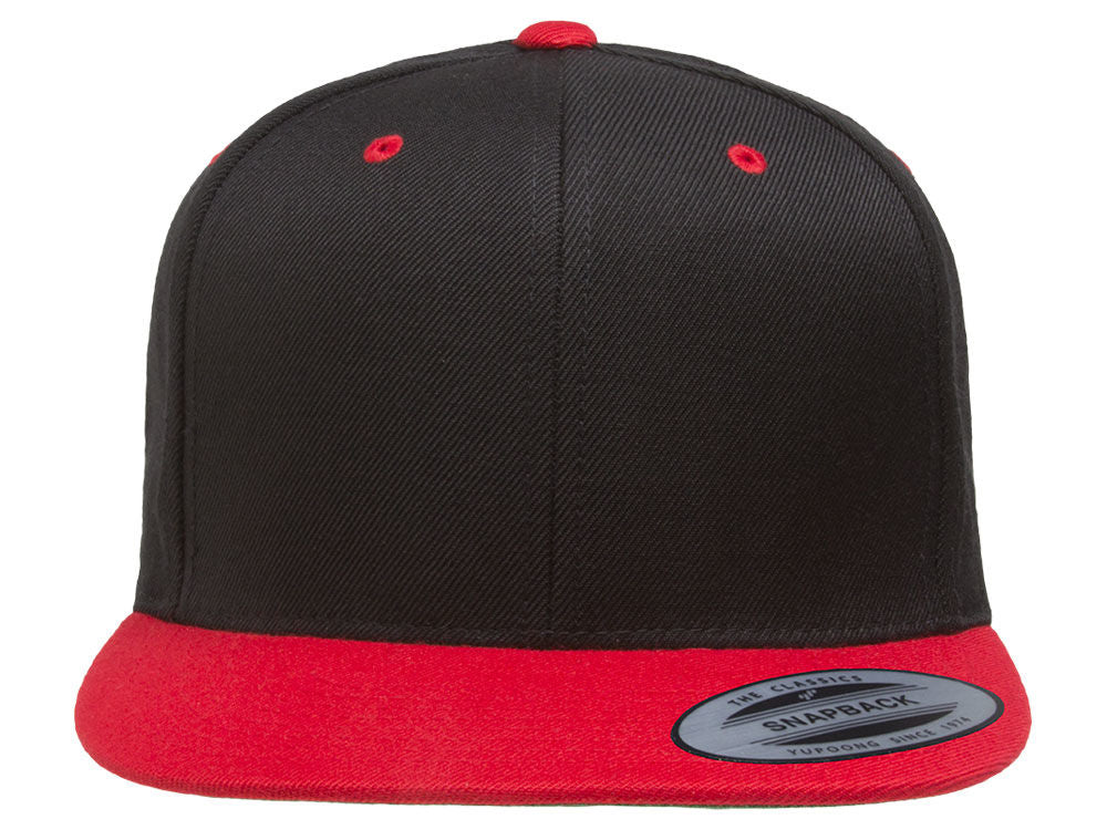 Blank Snapback - Black/Red