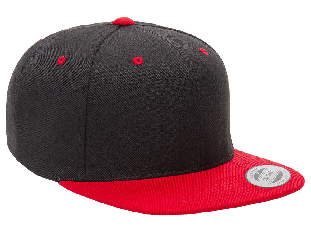 Blank Snapback - Black/Red