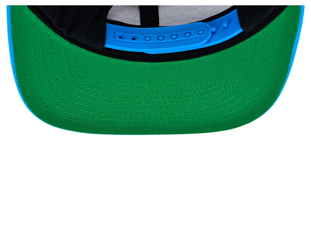 Blank Snapback - Black/Teal