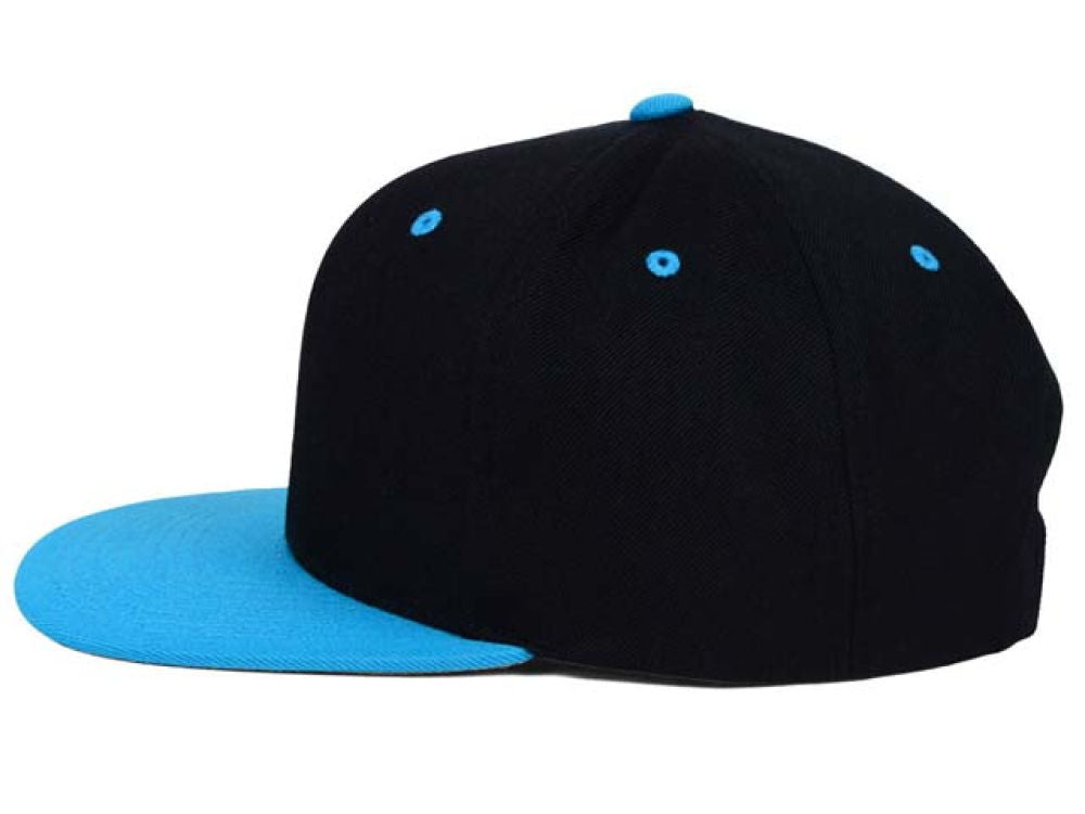 Blank Snapback - Black/Teal