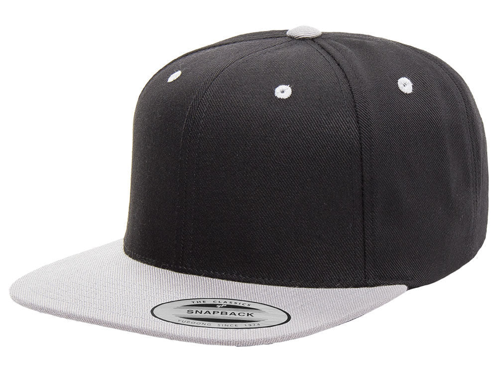 Blank Snapback - Black/Grey