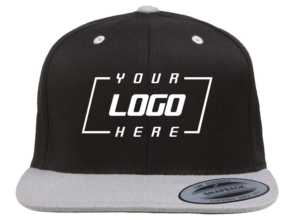 Blank Snapback - Black/Grey