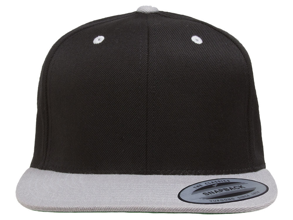 Blank Snapback - Black/Grey