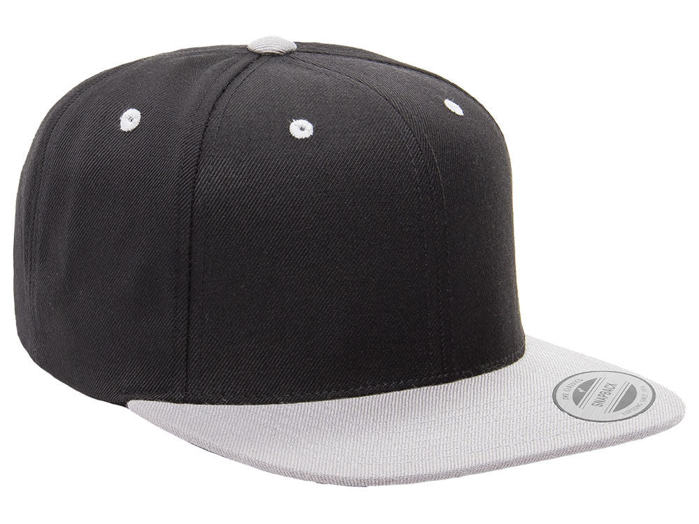 Blank Snapback - Black/Grey