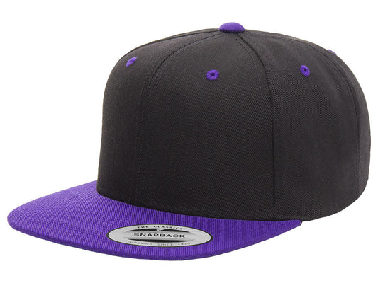 Blank Snapback - Black/Purple