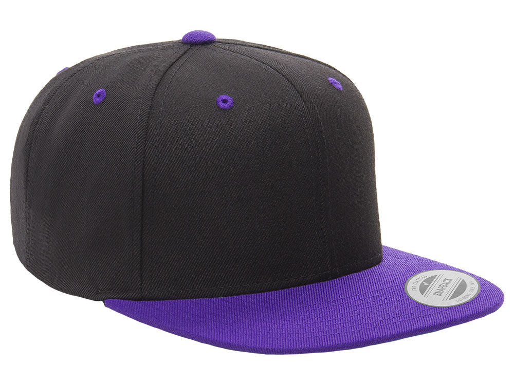 Blank Snapback - Black/Purple