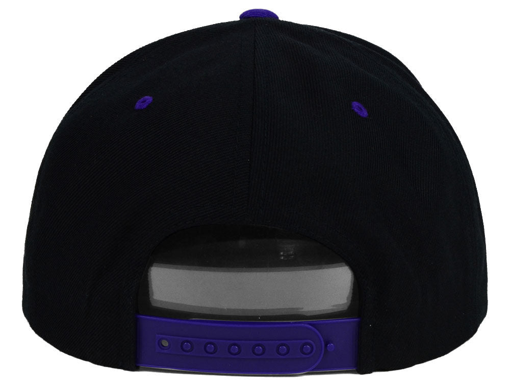 Blank Snapback - Black/Purple