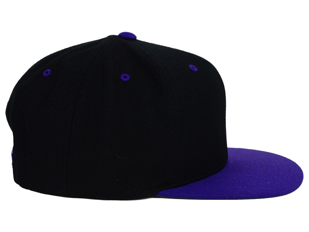 Blank Snapback - Black/Purple