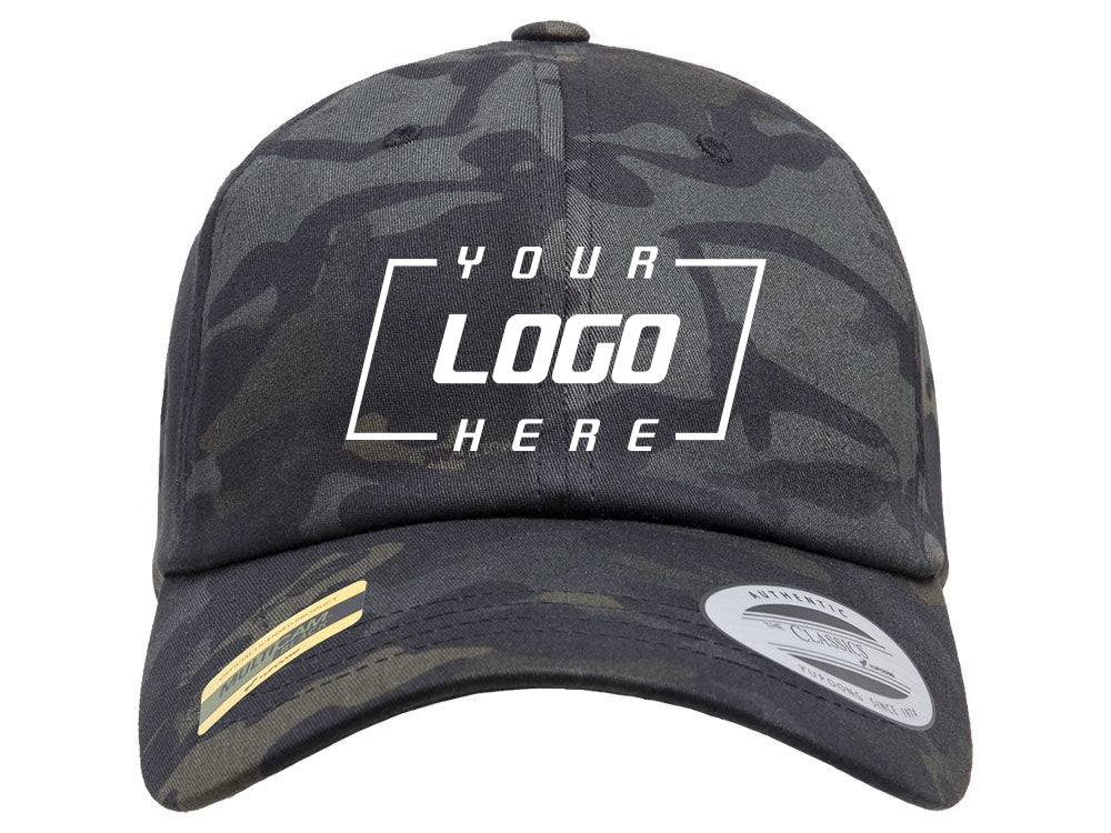 Blank Dad Hat - Black/Multicam