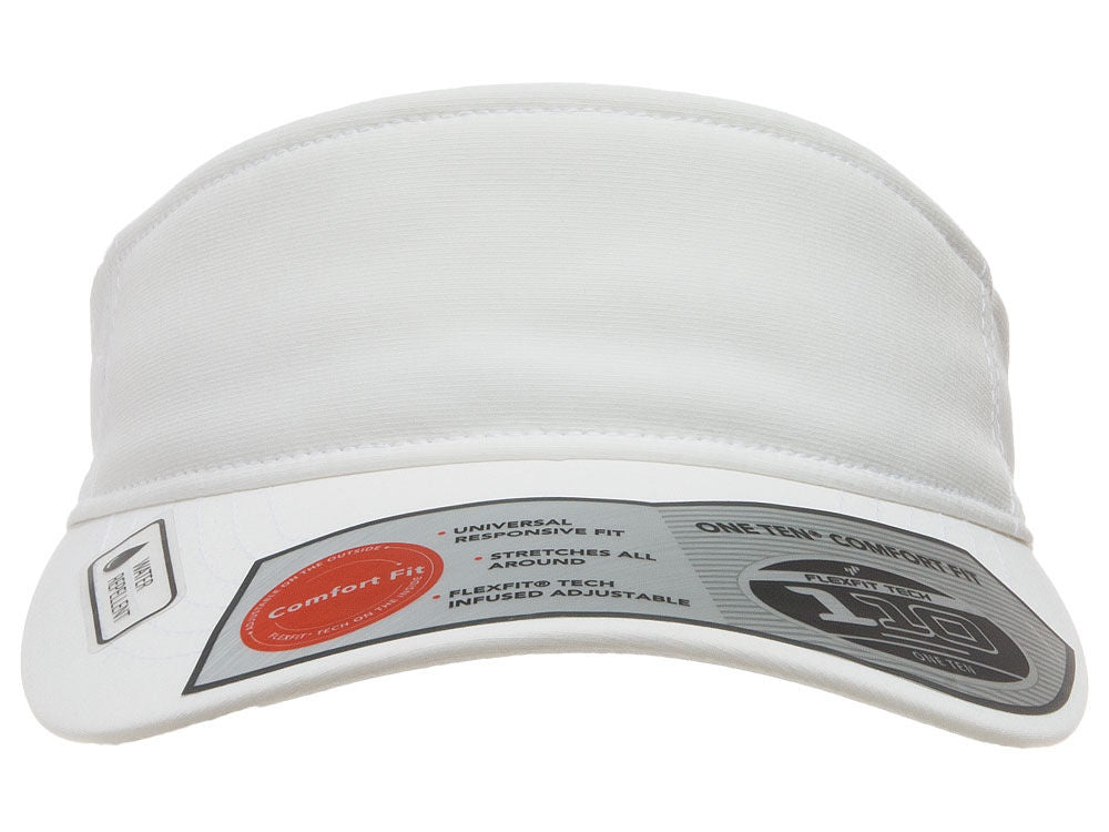 White 8110 W/R Poly Dobby Span Visor