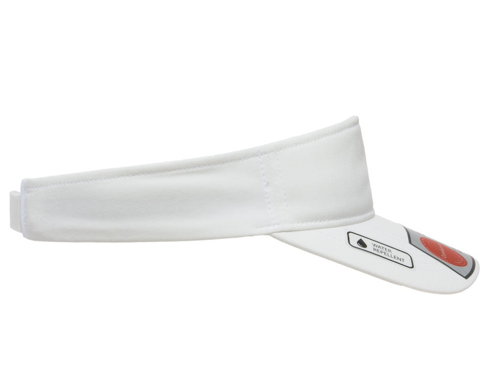 White 8110 W/R Poly Dobby Span Visor