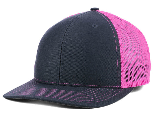 112 Trucker - Charcoal/Neon Pink