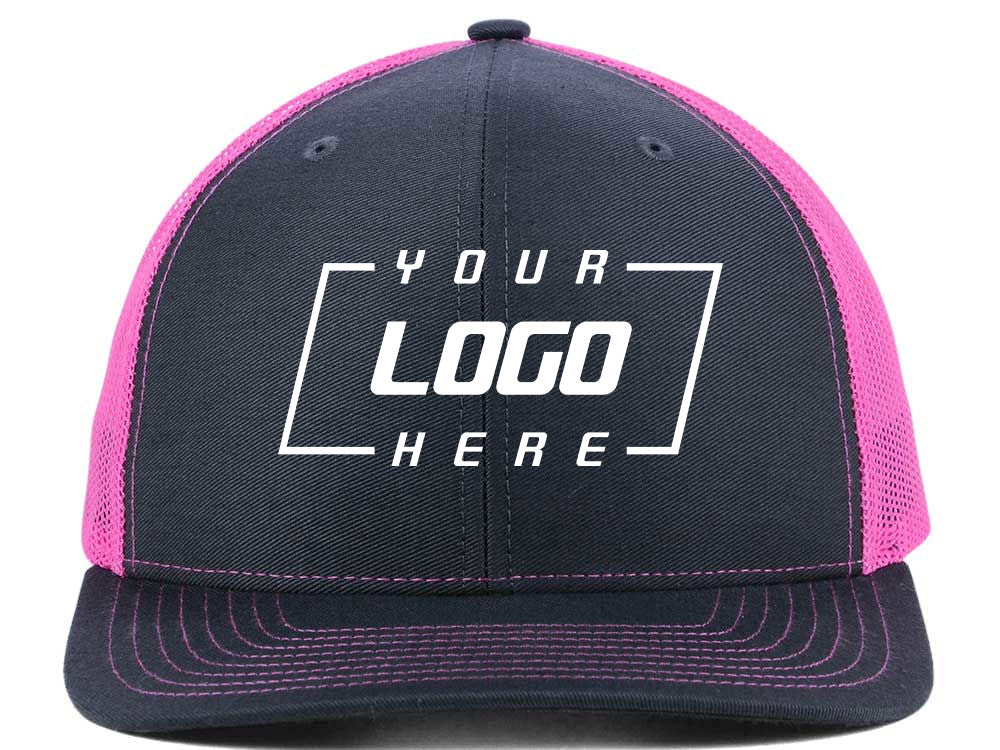 112 Trucker - Charcoal/Neon Pink