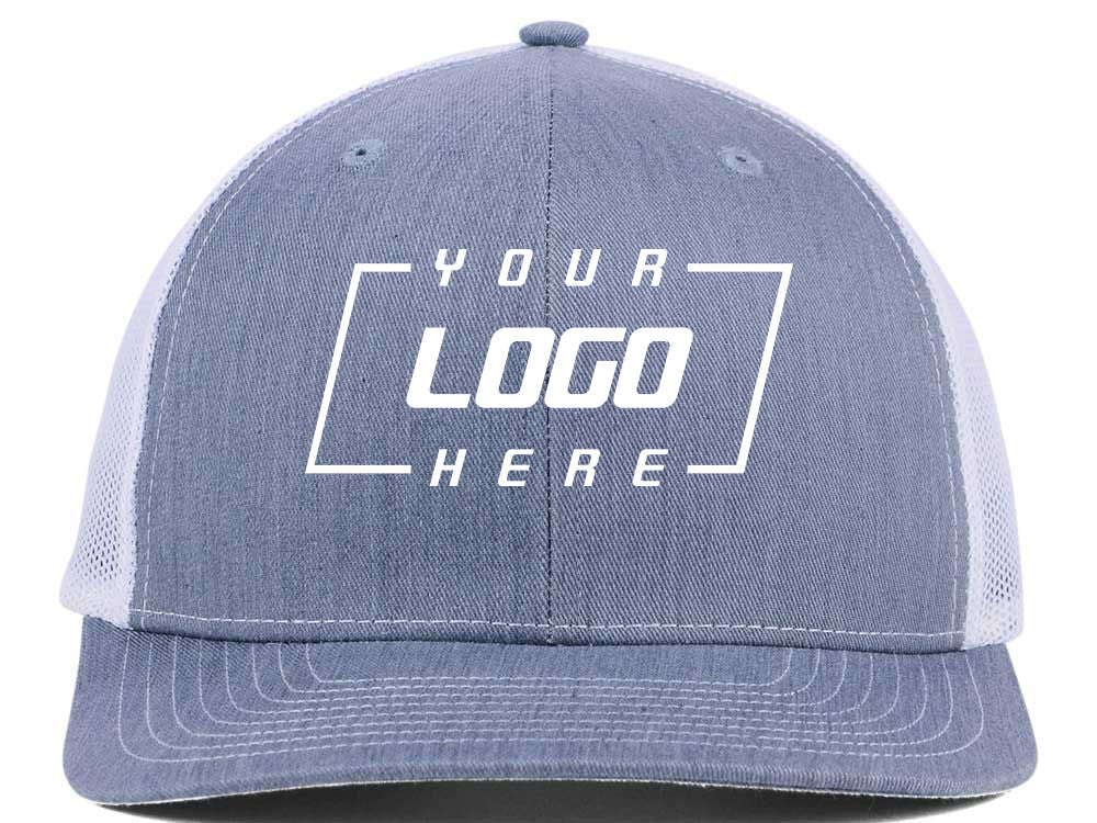 112 Trucker - Heather Grey/White