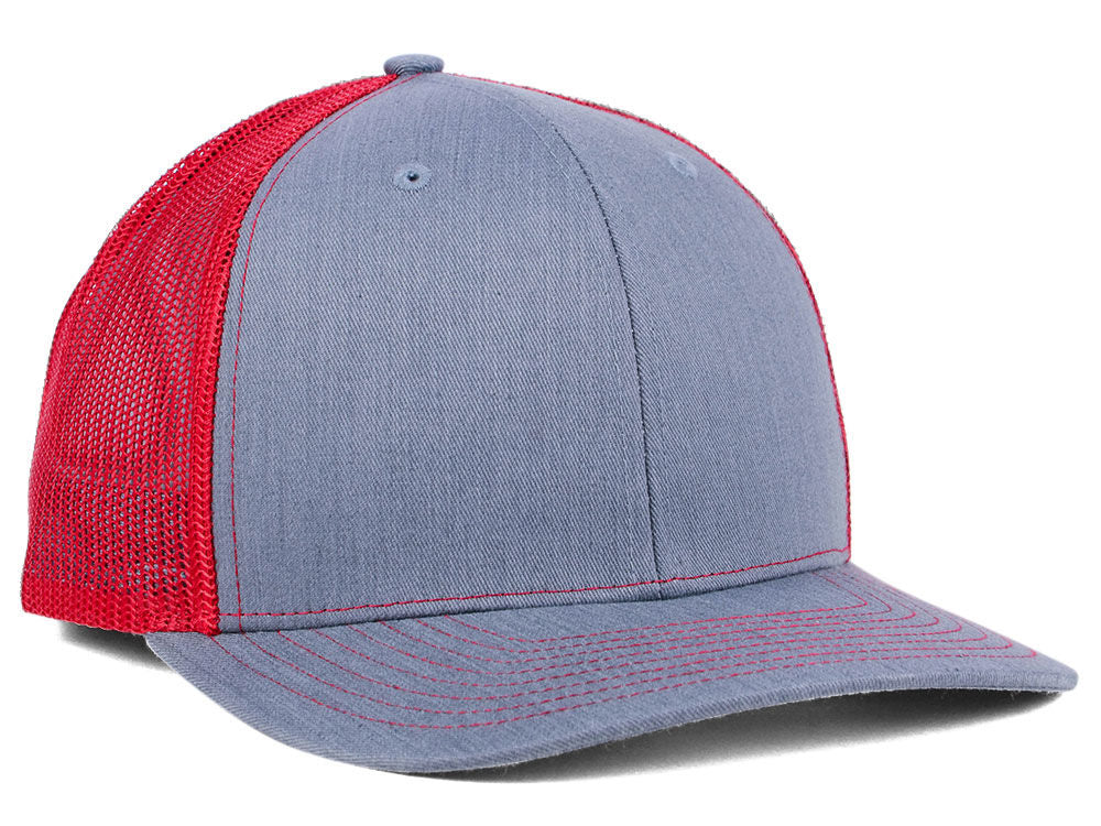 112 Trucker - Heather Grey/Red