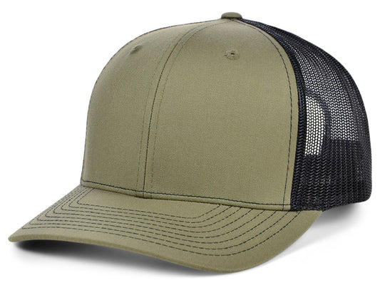 112 Trucker - Olive/Black