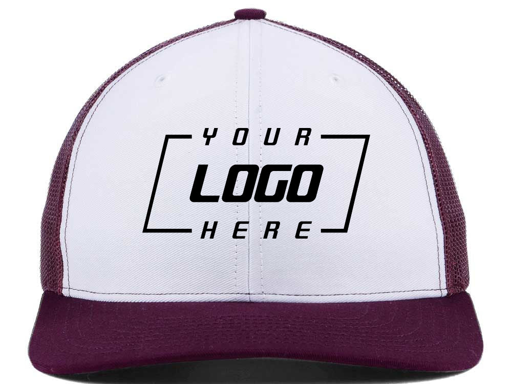 112 Trucker - White/Maroon
