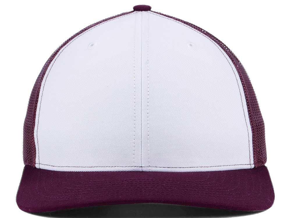 112 Trucker - White/Maroon