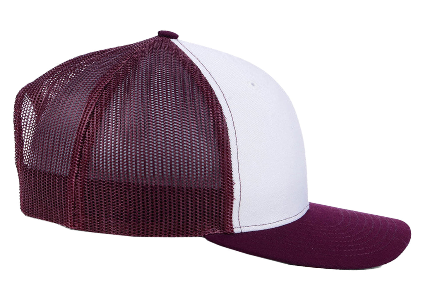 112 Trucker - White/Maroon