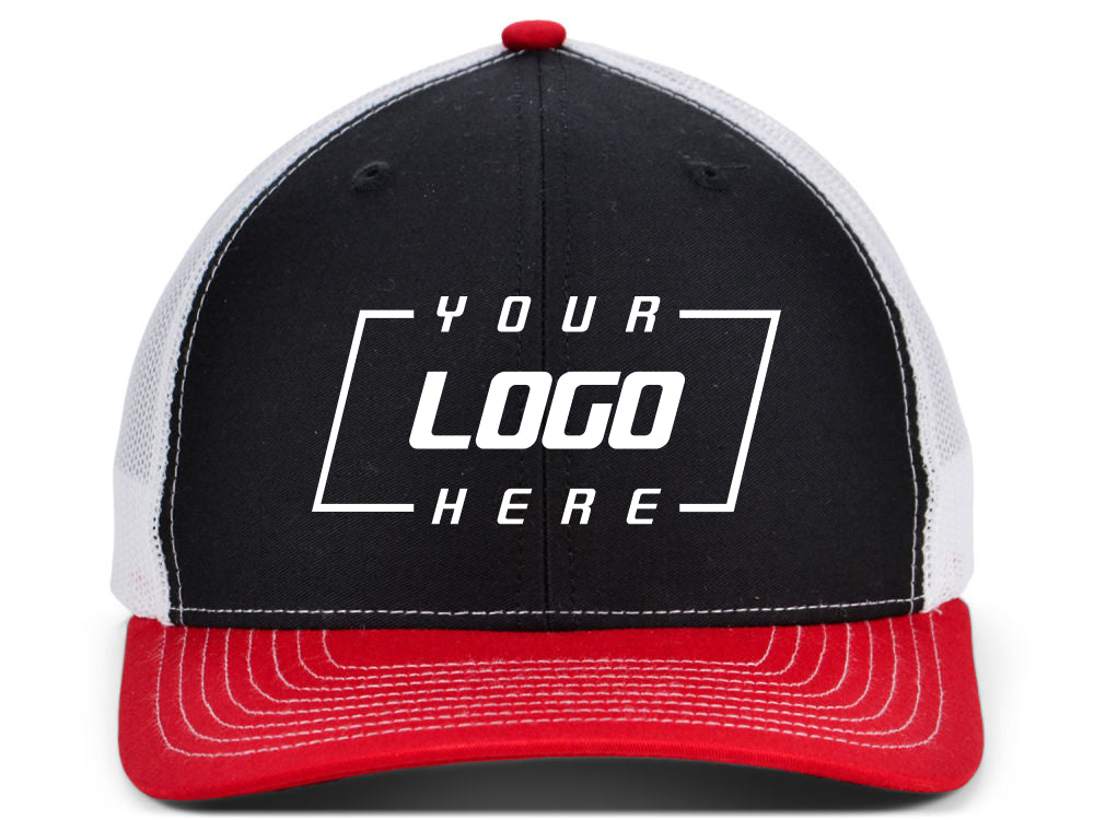 112 Trucker - Black/White/Red