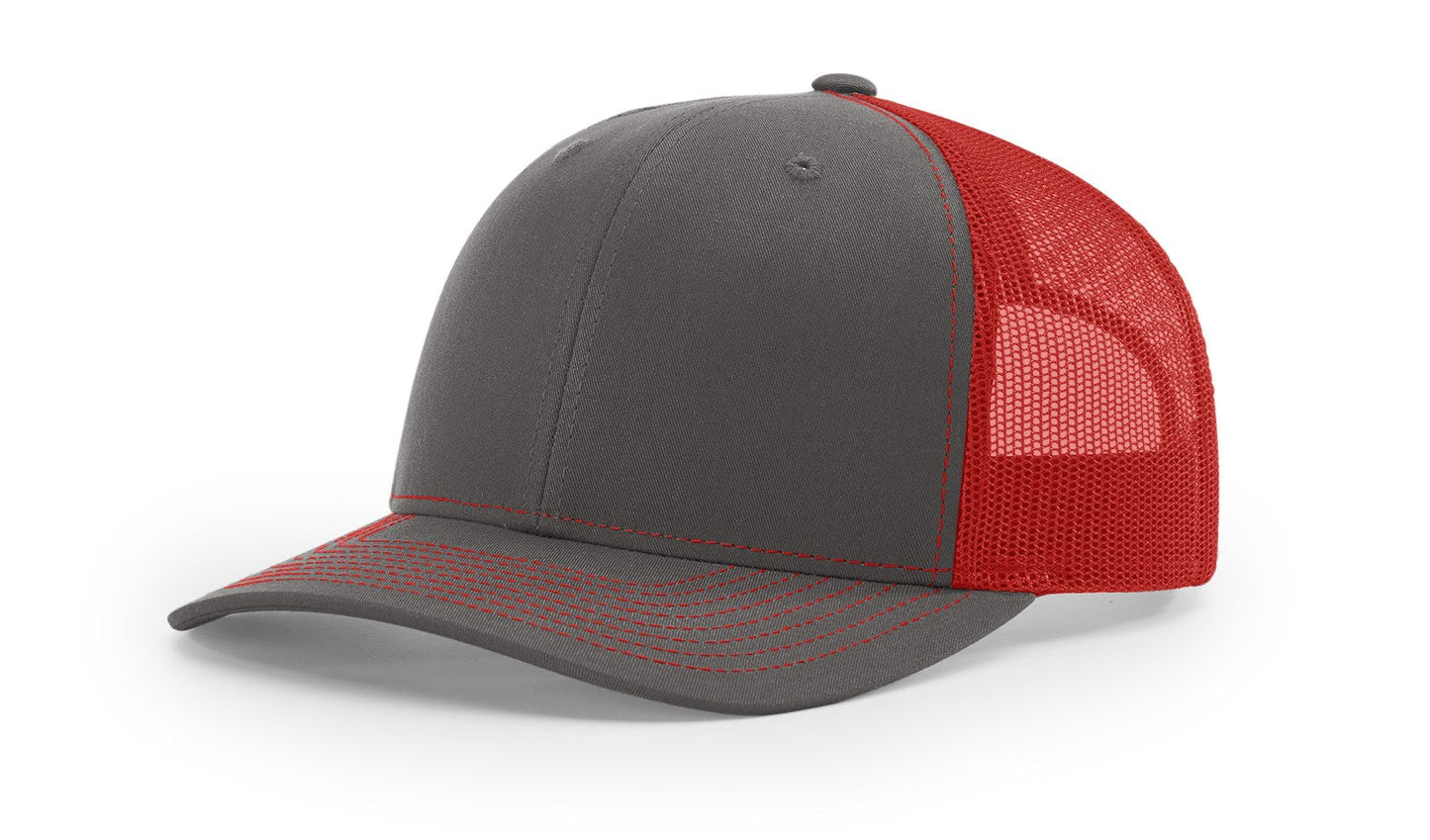 112 Trucker - Charcoal/Red