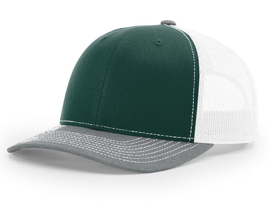 112 Trucker - Dark Green/White/Grey