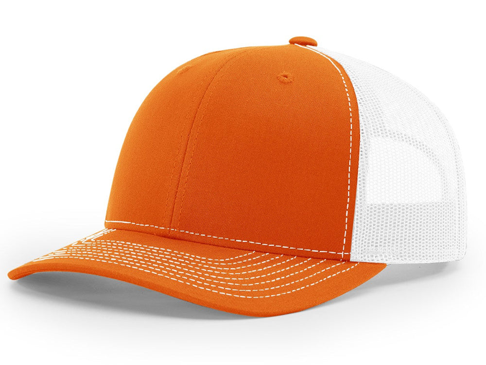 112 Trucker - Orange/White