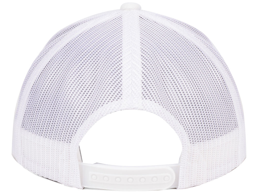 Flat Bill Trucker - White/White