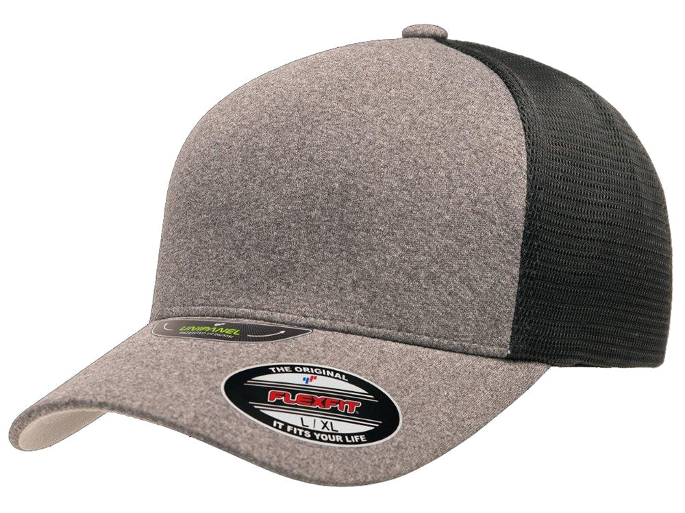 Unipanel Heather Flex Hat - Grey/Black