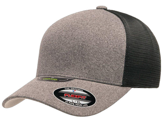 Unipanel Heather Flex Hat - Grey/Black