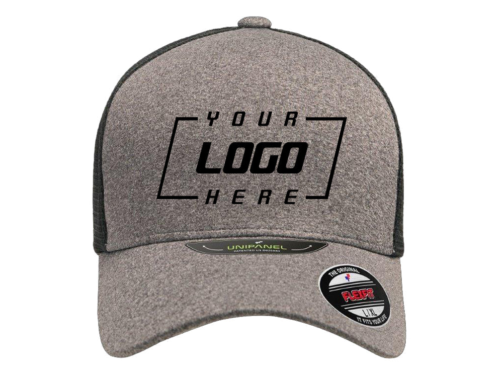 Unipanel Heather Flex Hat - Grey/Black
