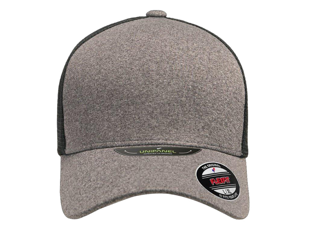 Unipanel Heather Flex Hat - Grey/Black