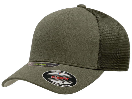Unipanel Heather Flex Hat - Olive