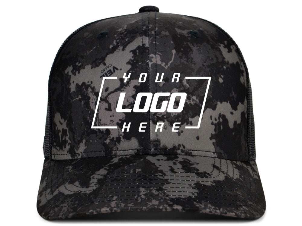 Trucker Veil Camo - Black/Camo