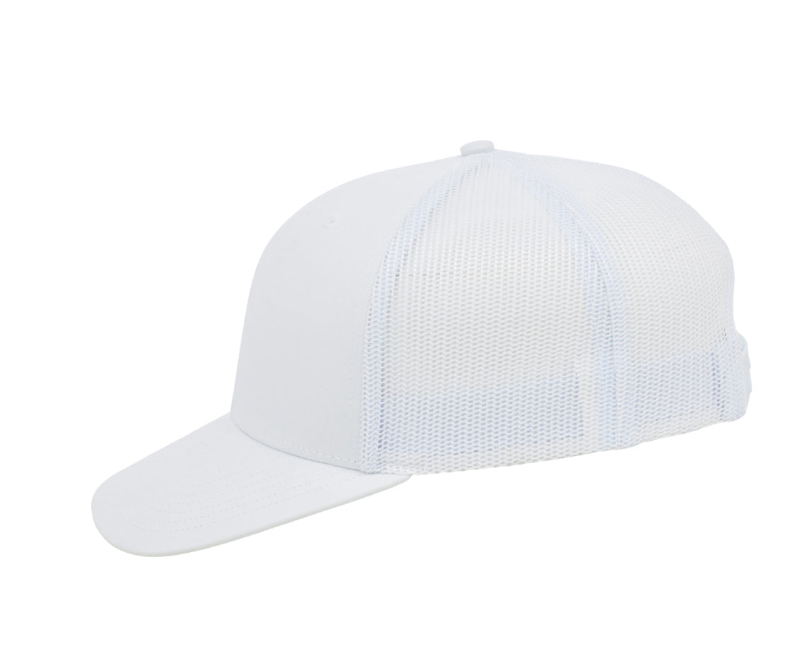 112 Trucker - White/White